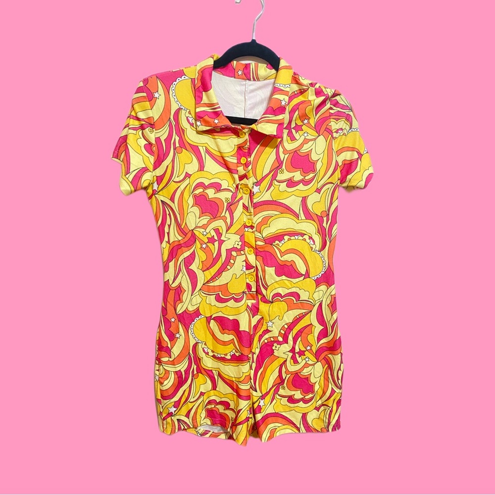Short sleeve jumpsuit